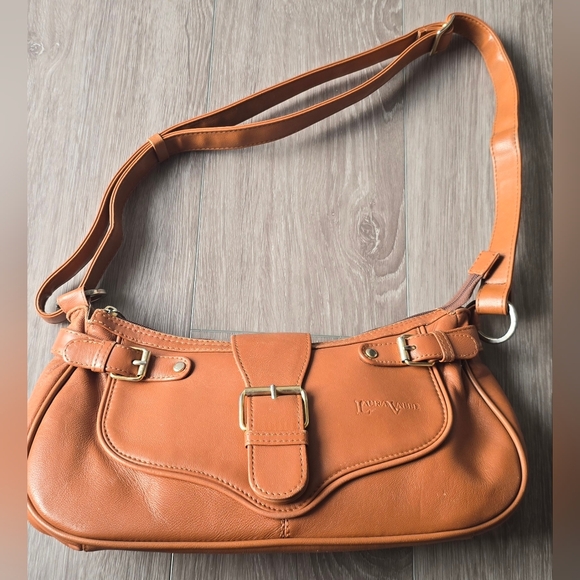 Laura Valle Tan Shoulder Bag Spain Vintage Style Leather Western Costal Cowgirl - Picture 11 of 11